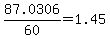 +87.0306%2F60+=+1.45+