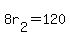 +8r%5B2%5D+=+120+