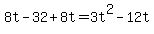 +8t+-32+%2B+8t+=+3t%5E2+-+12t+
