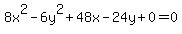 +8x%5E2-6y%5E2%2B48x-24y%2B0=0+