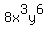 +8x%5E3y%5E6