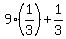 +9%2A%28+1%2F3%29+%2B+1%2F3+