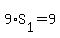 +9%2AS%5B1%5D++=+9++