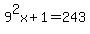 +9%5E2x%2B1=243