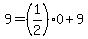 +9+=+%281%2F2%290+%2B+9+