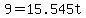 +9+=+15.545t+