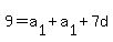 +9+=+a%5B1%5D+%2B++a%5B1%5D+%2B+7d+