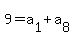 +9+=+a%5B1%5D+%2B+a%5B8%5D