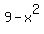 +9-x%5E2+