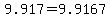 +9.917+=+9.9167+