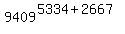 +9409%5E%28+5334+%2B+2667+%29+