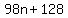 +98n+%2B+128+