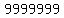 +9999999+