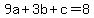 +9a%2B3b%2Bc=8