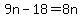 \"+9n+-+18+=+8n+\"