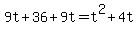 +9t+%2B+36+%2B+9t+=+t%5E2+%2B+4t+