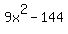 +9x%5E2-144