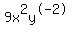 +9x%5E2y%5E-2+