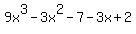 +9x%5E3-3x%5E2-7-3x%2B2+