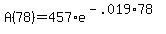 +A%2878%29+=+457%2Ae%5E%28-.019%2A78%29+
