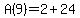 +A%289%29=2%2B24