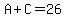 +A%2BC=26