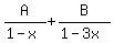 +A%2F%281-x%29%2BB%2F%281-3x%29