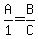 +A%2F1=+B%2FC