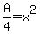 +A%2F4+=+x%5E2+