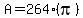 +A=264%28pi%29+
