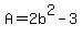 +A=2b%5E2-3+