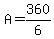 +A=360%2F6
