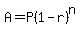 +A=P%281-r%29%5En+