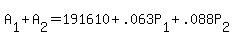 +A%5B1%5D+%2B+A%5B2%5D+=+191610+%2B+.063P%5B1%5D+%2B+.088P%5B2%5D+