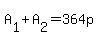 +A%5B1%5D+%2B+A%5B2%5D+=+364p+