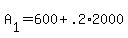 +A%5B1%5D+=+600+%2B+.2%2A2000+
