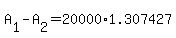 +A%5B1%5D+-+A%5B2%5D+=+20000%2A1.307427+