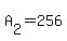 +A%5B2%5D+=+256+