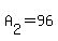 +A%5B2%5D+=+96+