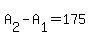 +A%5B2%5D+-+A%5B1%5D+=+175+