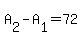 +A%5B2%5D+-+A%5B1%5D+=+72+