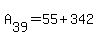 +A%5B39%5D+=+55+%2B+342+