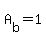 +A%5Bb%5D+=+1+