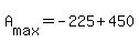 +A%5Bmax%5D+=+-225+%2B+450+