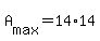 +A%5Bmax%5D+=+14%2A14+