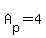 +A%5Bp%5D+=+4+