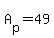 +A%5Bp%5D+=+49+