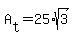 +A%5Bt%5D+=+25%2Asqrt%283%29+