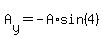 +A%5By%5D+=+-A%2Asin%284%29+