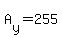 +A%5By%5D+=+255+